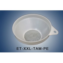 Sieve white  PE-HD  for funnel with ball valve