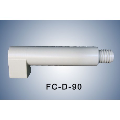 90° Adapter for angled connection with an extension