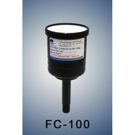 Charcoal cartridge filter (exhaust filter)  100 gramms  (validity : 1 year)