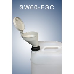 Smart waste caps  funnel with hinged lid for can of S60