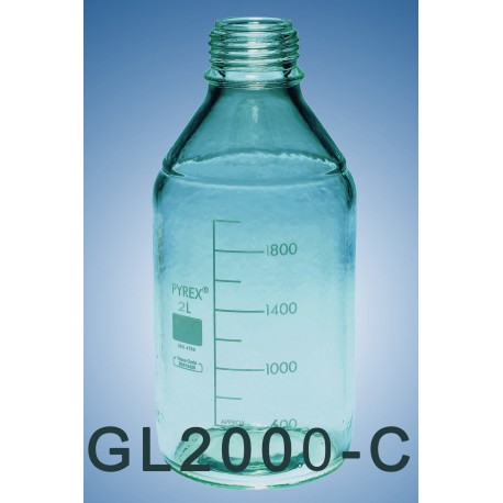 DURAN laboratory bottle GL45  2000  ml ( clear glass)