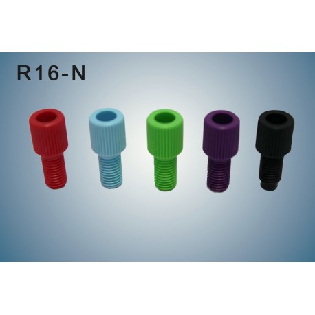 Nuts  (BLACK) for 1/16" (for tubing of 1 to 1,6 mm)