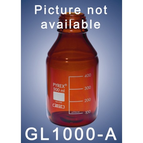 Bouteille GL45 de 1000mL - Verre ambré