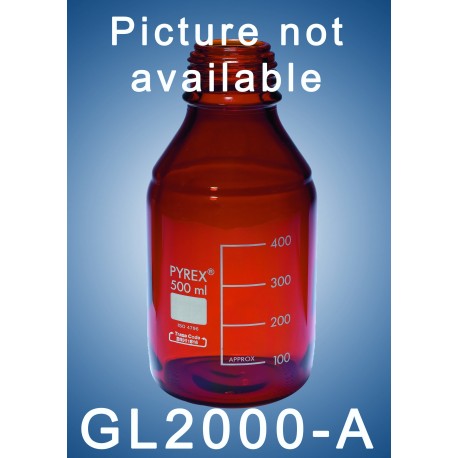 Bouteille GL45 de 2000mL - Verre ambré