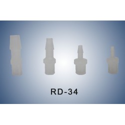 Straigtht  fitting connector    ID:    3 to   4  mm