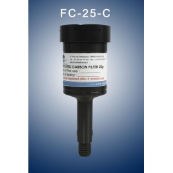 Charcoal cartridge filter (exhaust filter)  25 gramms  (validity: 3 months) with antisplash top