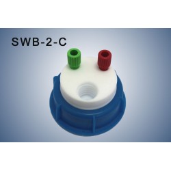 Smart Waste caps space-saving can S50 with 1 charcoal cartridge filter emplacement, 2 entries (1/8" or 1/16")