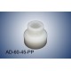 Thread adapter GL60 (f) to S45 (m) in polypropylene (PP)