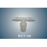 Raccord double leak COUDE 5-6mm